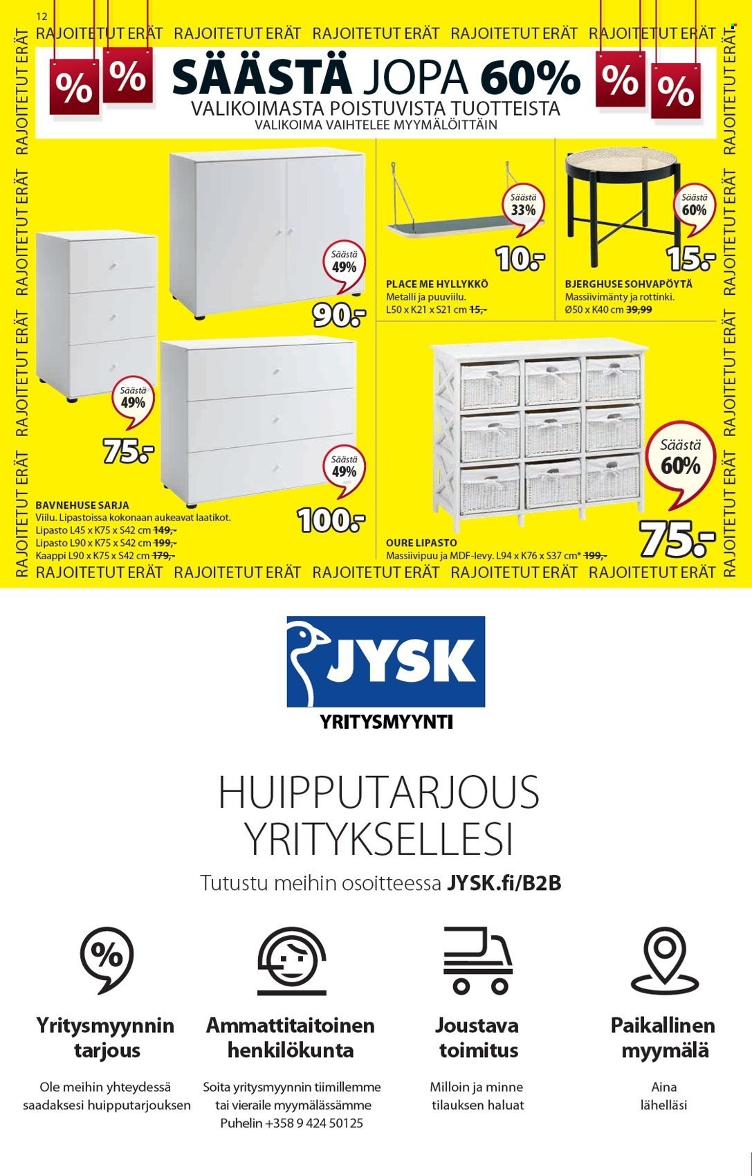 JYSK tarjoukset - 25.12.2021 - 09.01.2022. Sivu 12