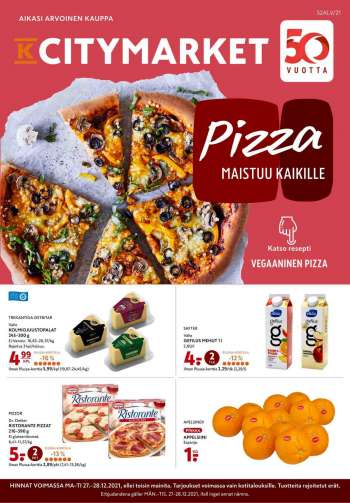 K-citymarket tarjoukset  - 27.12.2021 - 28.12.2021.