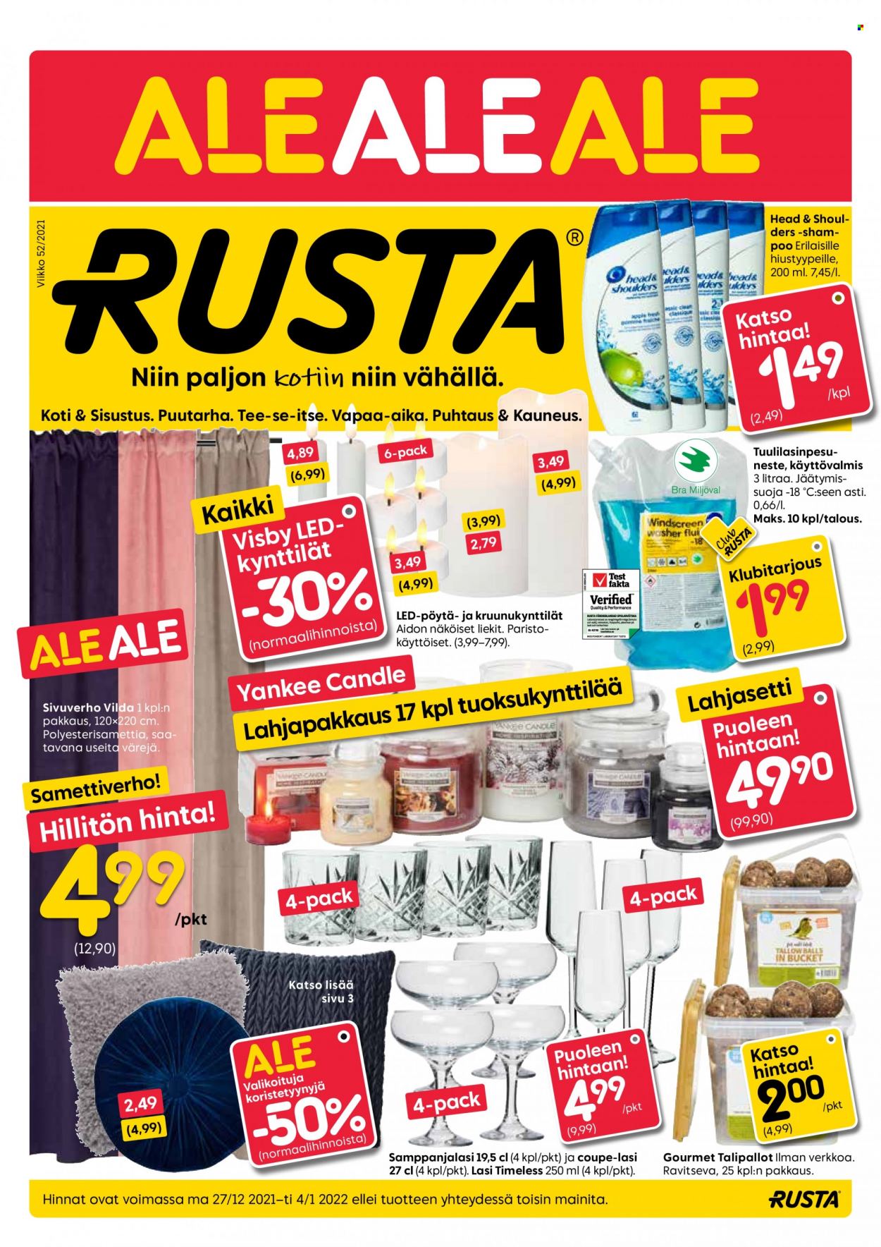 Rusta tarjoukset - 27.12.2021 - 04.01.2022. Sivu 1