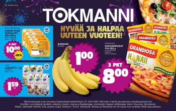 Tokmanni tarjoukset  - 27.12.2021 - 29.12.2021.