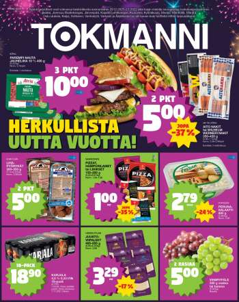 Tokmanni tarjoukset  - 29.12.2021 - 02.01.2022.