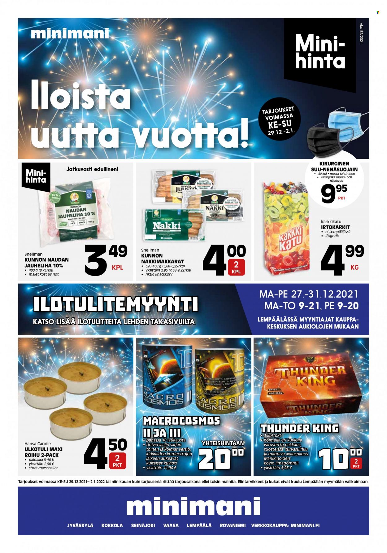 Minimani tarjoukset - 29.12.2021 - 02.01.2022. Sivu 1