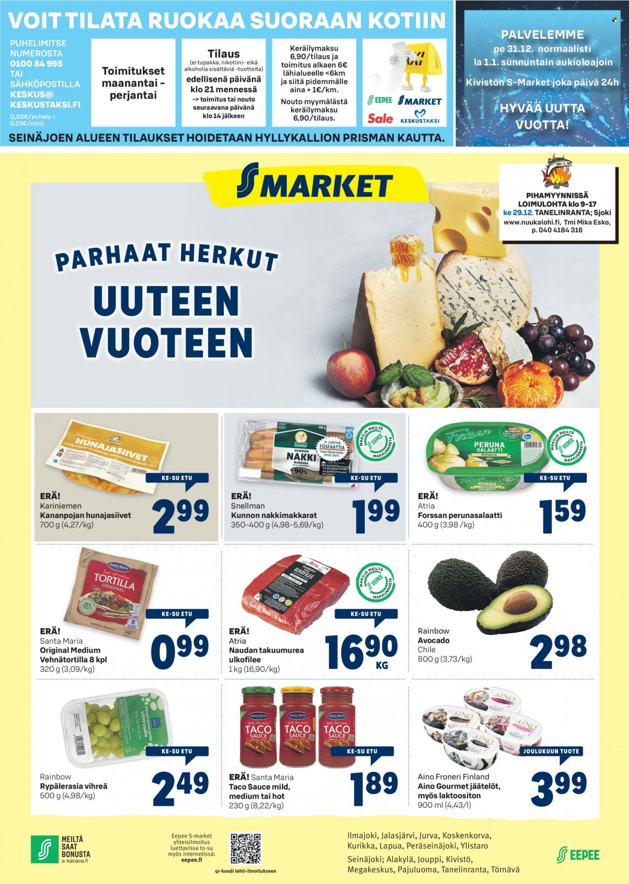 S-market tarjoukset - 29.12.2021 - 02.01.2022. Sivu 1