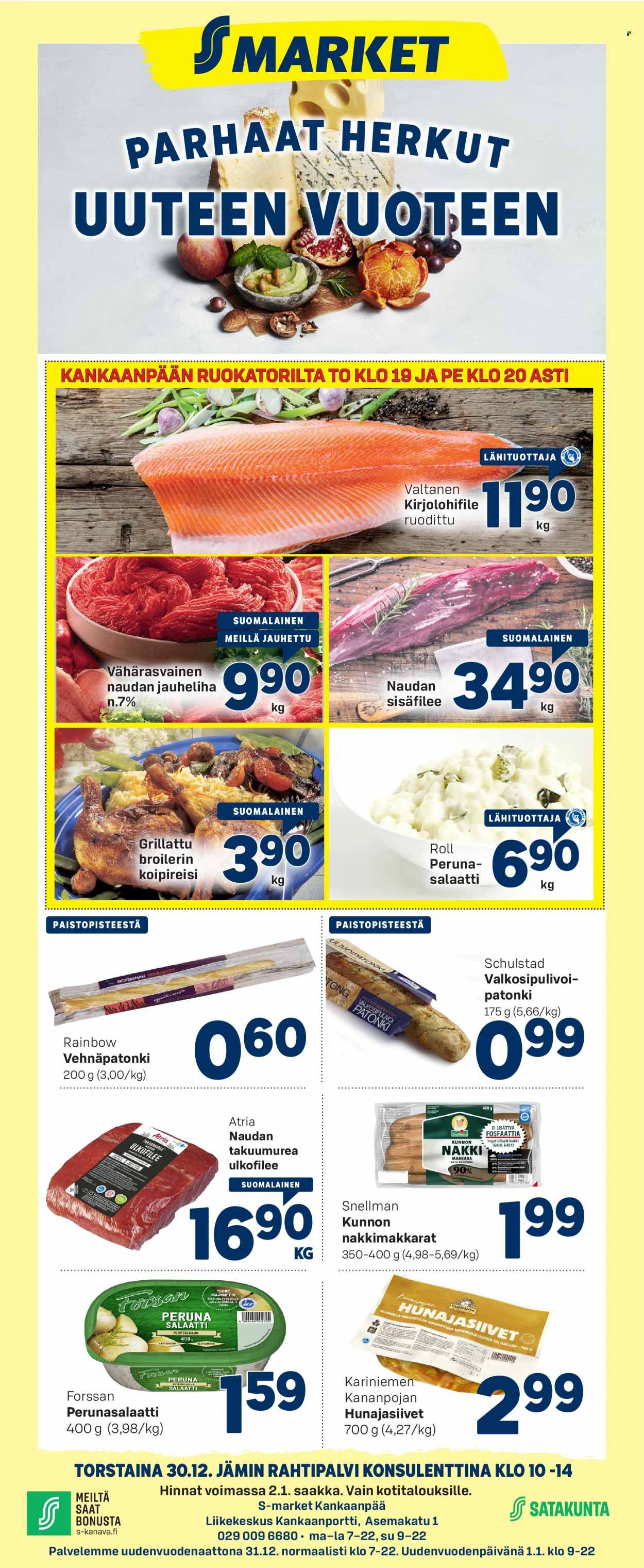 S-market tarjoukset - 30.12.2021 - 02.01.2022. Sivu 1
