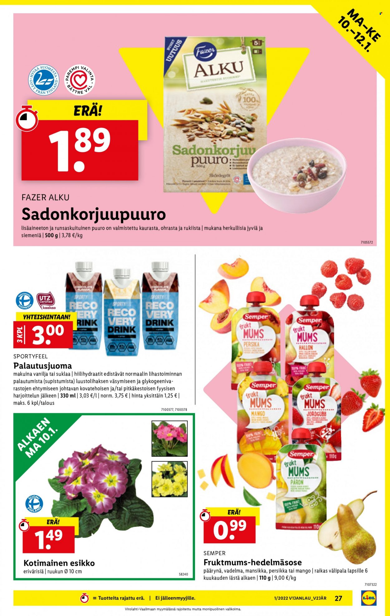 Lidl tarjoukset - 06.01.2022 - 12.01.2022. Sivu 27