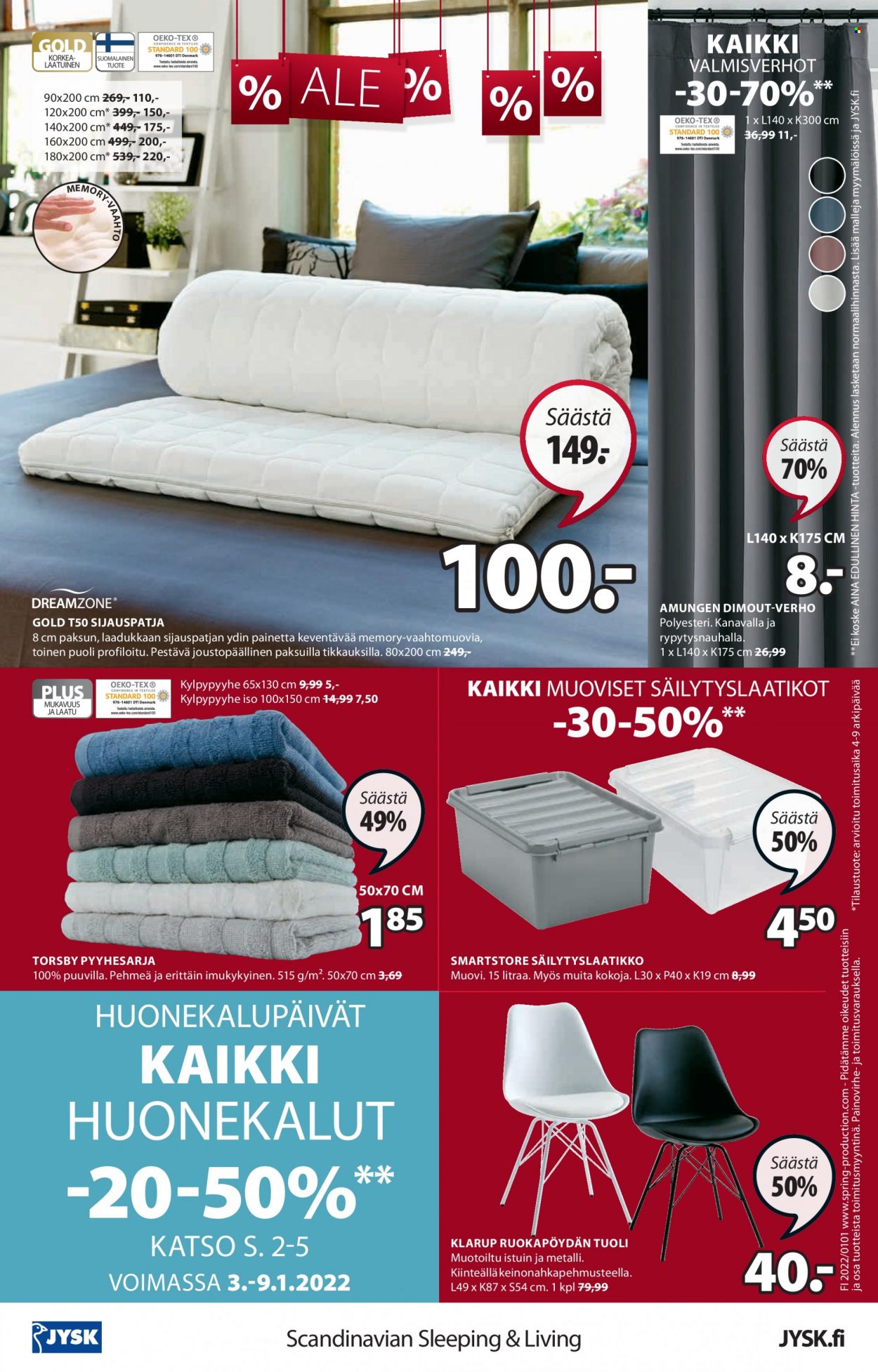 JYSK tarjoukset - 03.01.2022 - 16.01.2022. Sivu 16