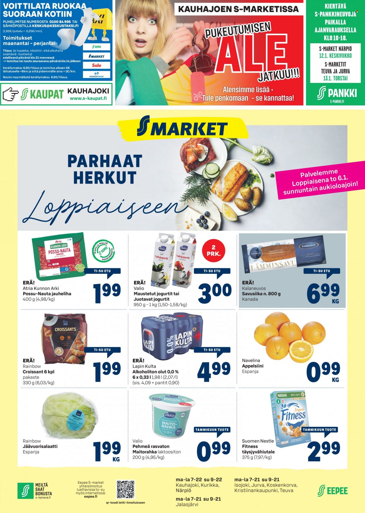 S-market tarjoukset - 04.01.2022 - 09.01.2022. Sivu 1
