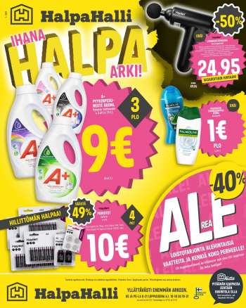 HalpaHalli tarjoukset  - 05.01.2022 - 11.01.2022.