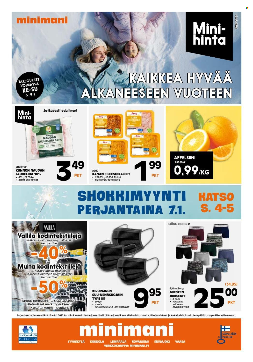Minimani tarjoukset - 05.01.2022 - 09.01.2022. Sivu 1