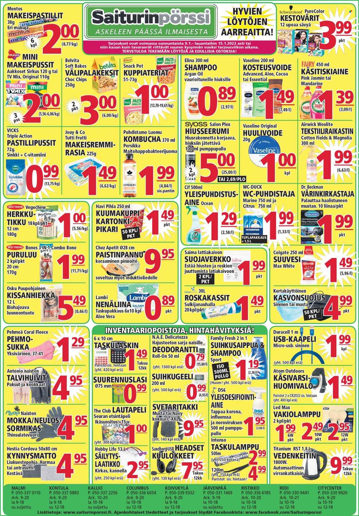 Saiturinpörssi tarjoukset - 09.01.2022 - 15.01.2022. Sivu 1