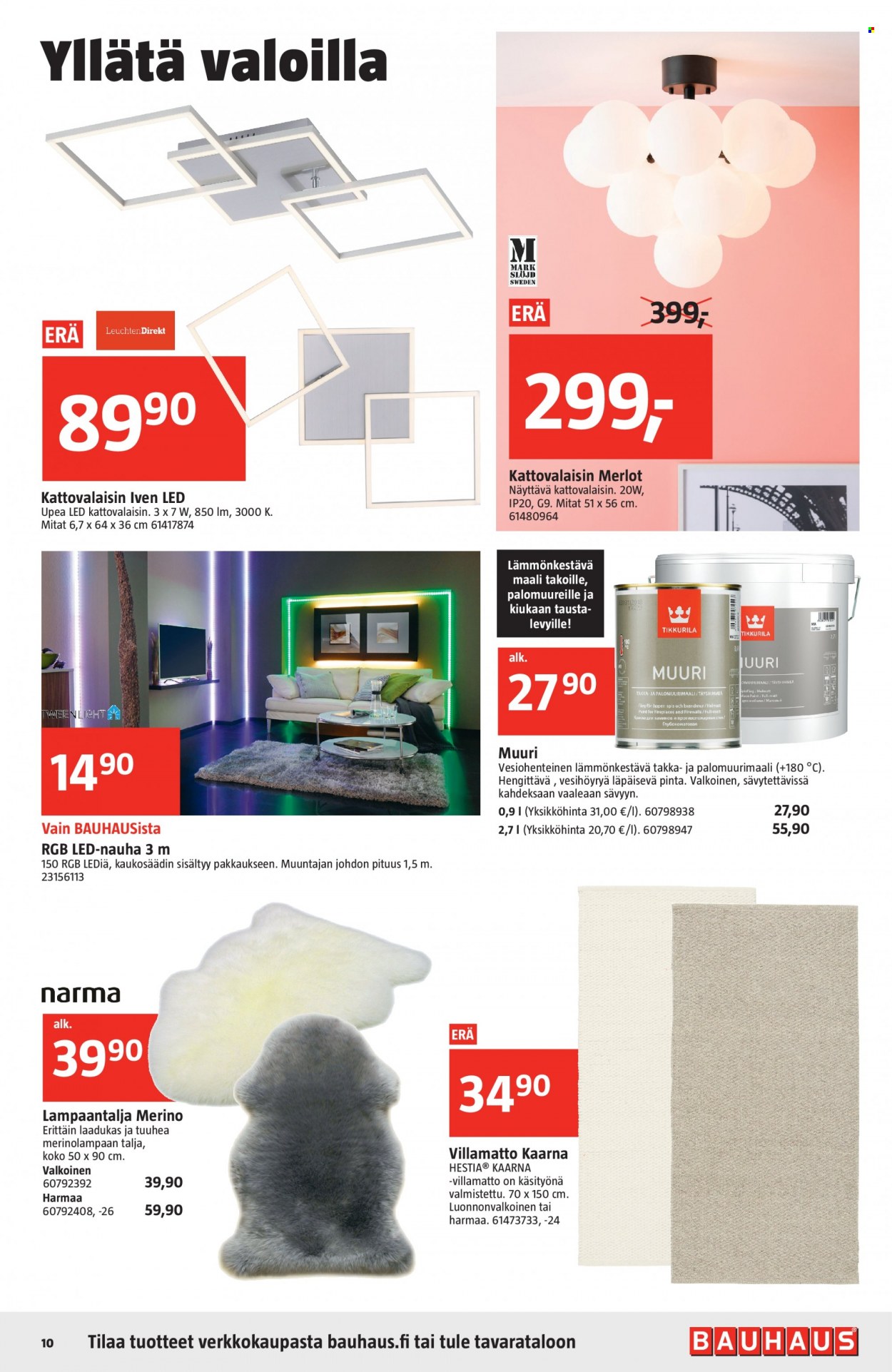 thumbnail - Bauhaus tarjoukset  - 12.01.2022 - 01.02.2022 - Tarjoustuotteet - LED-nauha. Sivu 10.