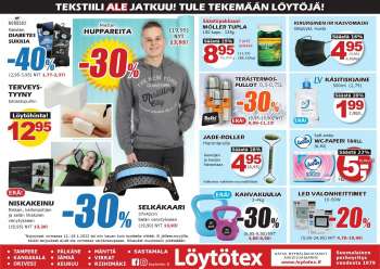 Löytötex tarjoukset  - 12.01.2022 - 18.01.2022.