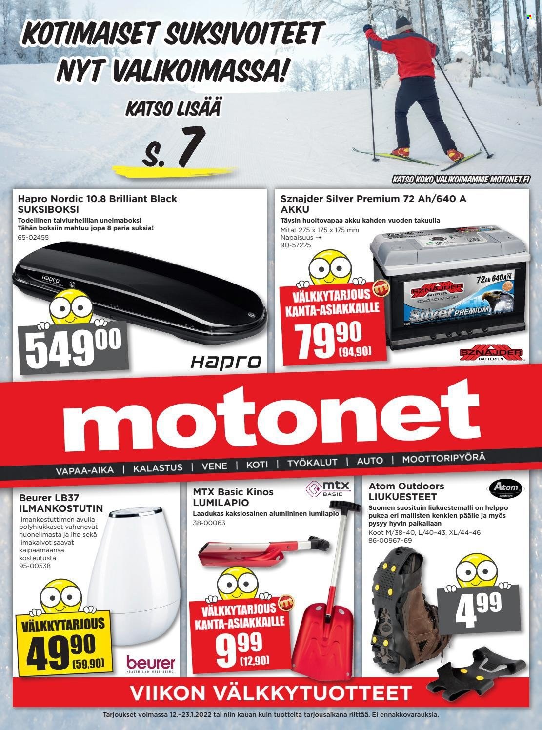 Motonet tarjoukset - 12.01.2022 - 23.01.2022. Sivu 1