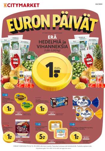 K-citymarket tarjoukset  - 13.01.2022 - 16.01.2022.
