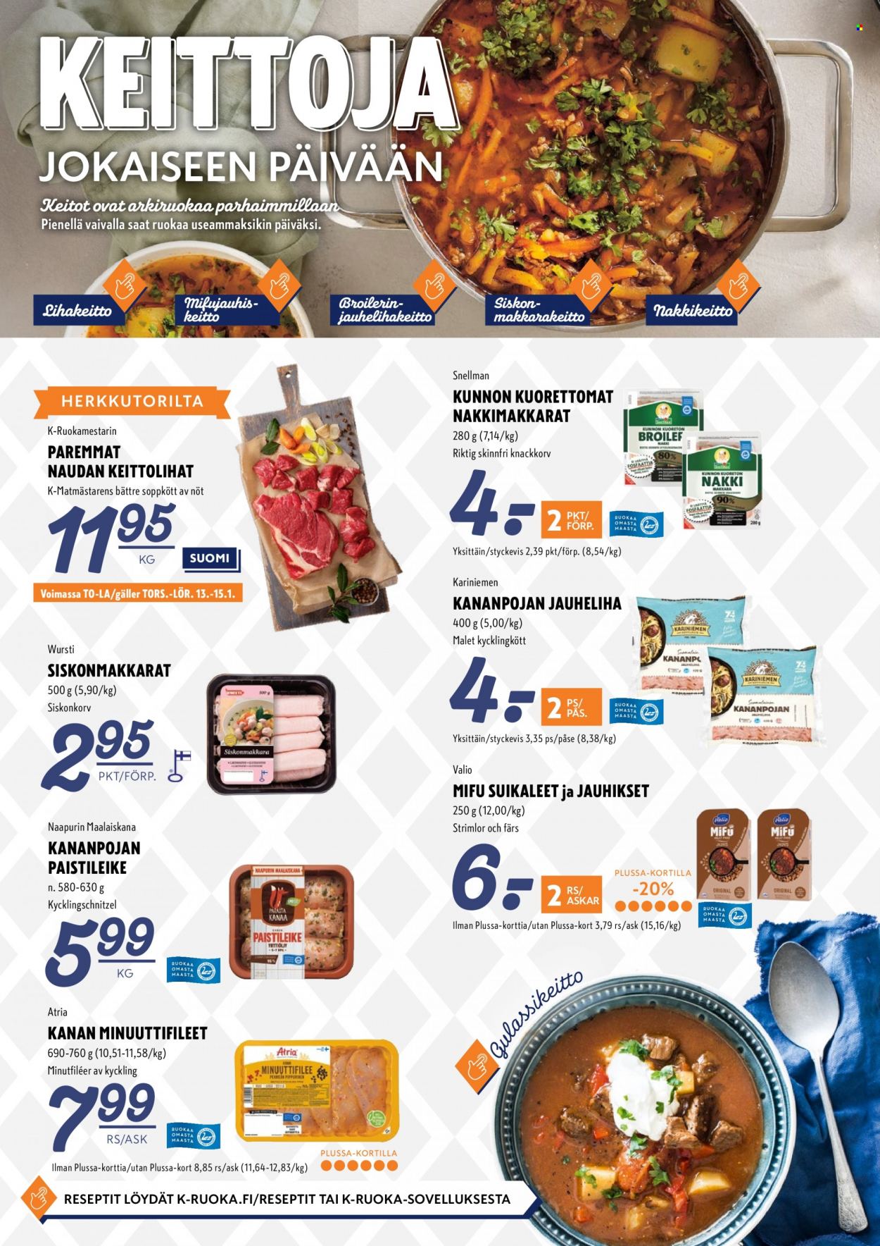 K-Supermarket tarjoukset - 13.01.2022 - 16.01.2022. Sivu 4