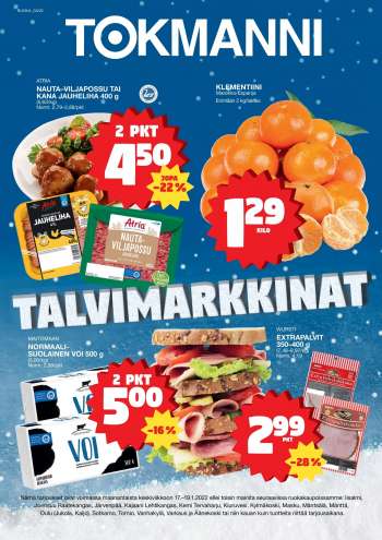 Tokmanni tarjoukset  - 17.01.2022 - 19.01.2022.