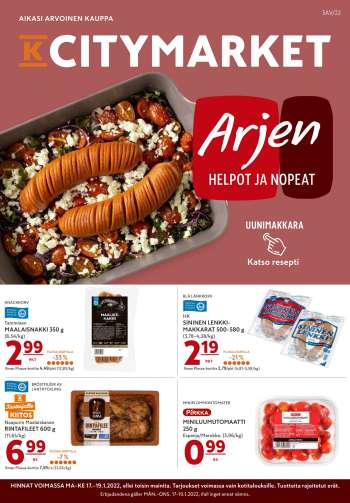 K-citymarket tarjoukset  - 17.01.2022 - 19.01.2022.