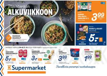 K-Supermarket tarjoukset  - 17.01.2022 - 19.01.2022.