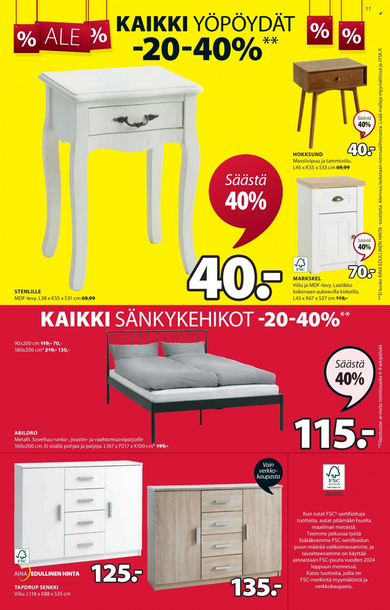 JYSK tarjoukset - 17.01.2022 - 23.01.2022. Sivu 11