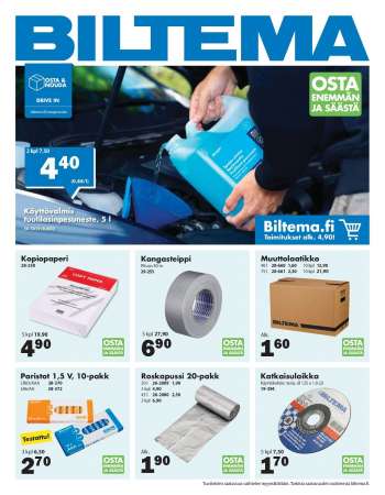 Biltema tarjoukset  - 17.01.2022 - 23.01.2022.