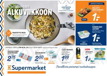 K-Supermarket tarjoukset  - 24.01.2022 - 26.01.2022.