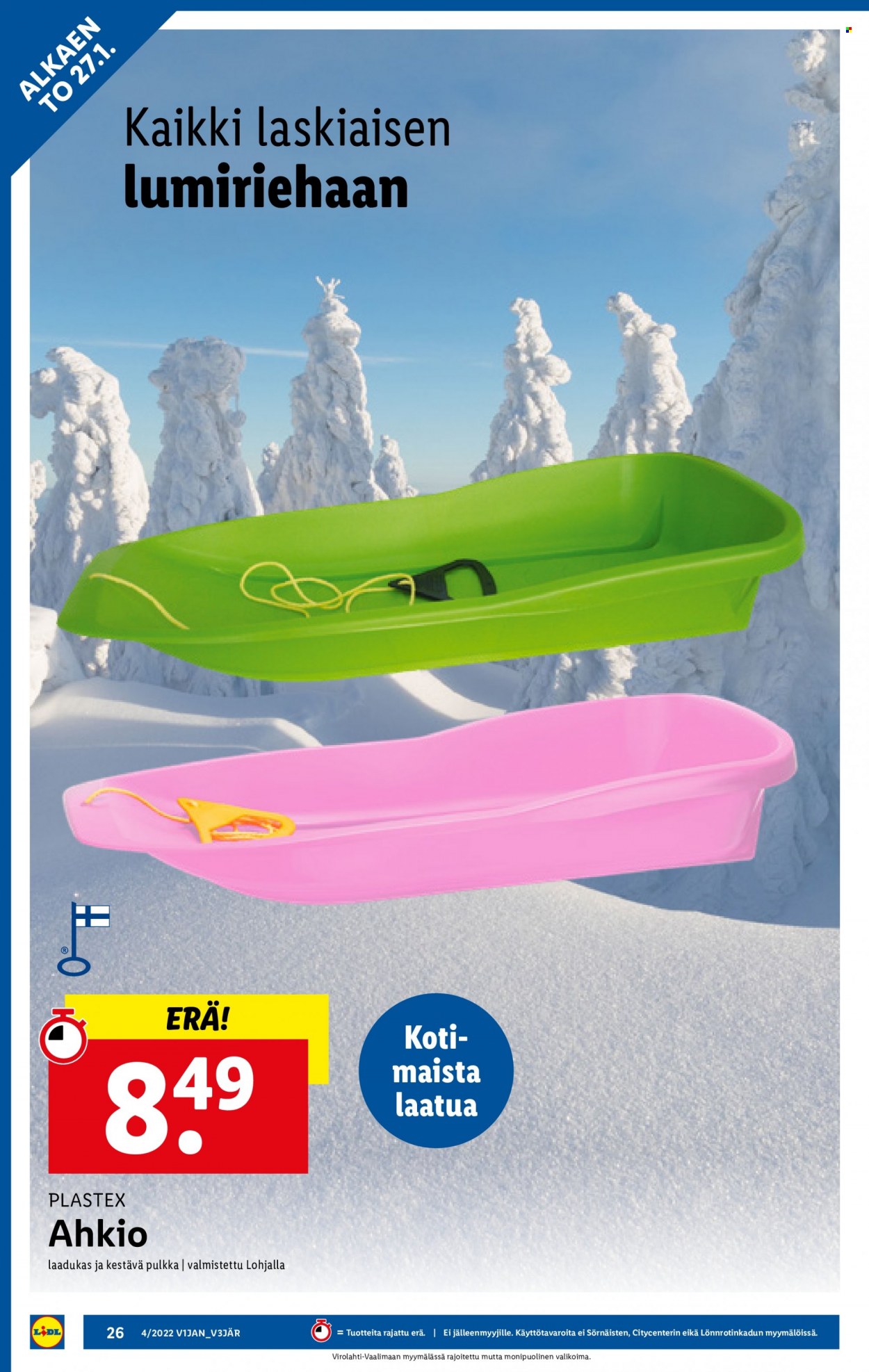 Lidl tarjoukset - 27.01.2022 - 02.02.2022. Sivu 26