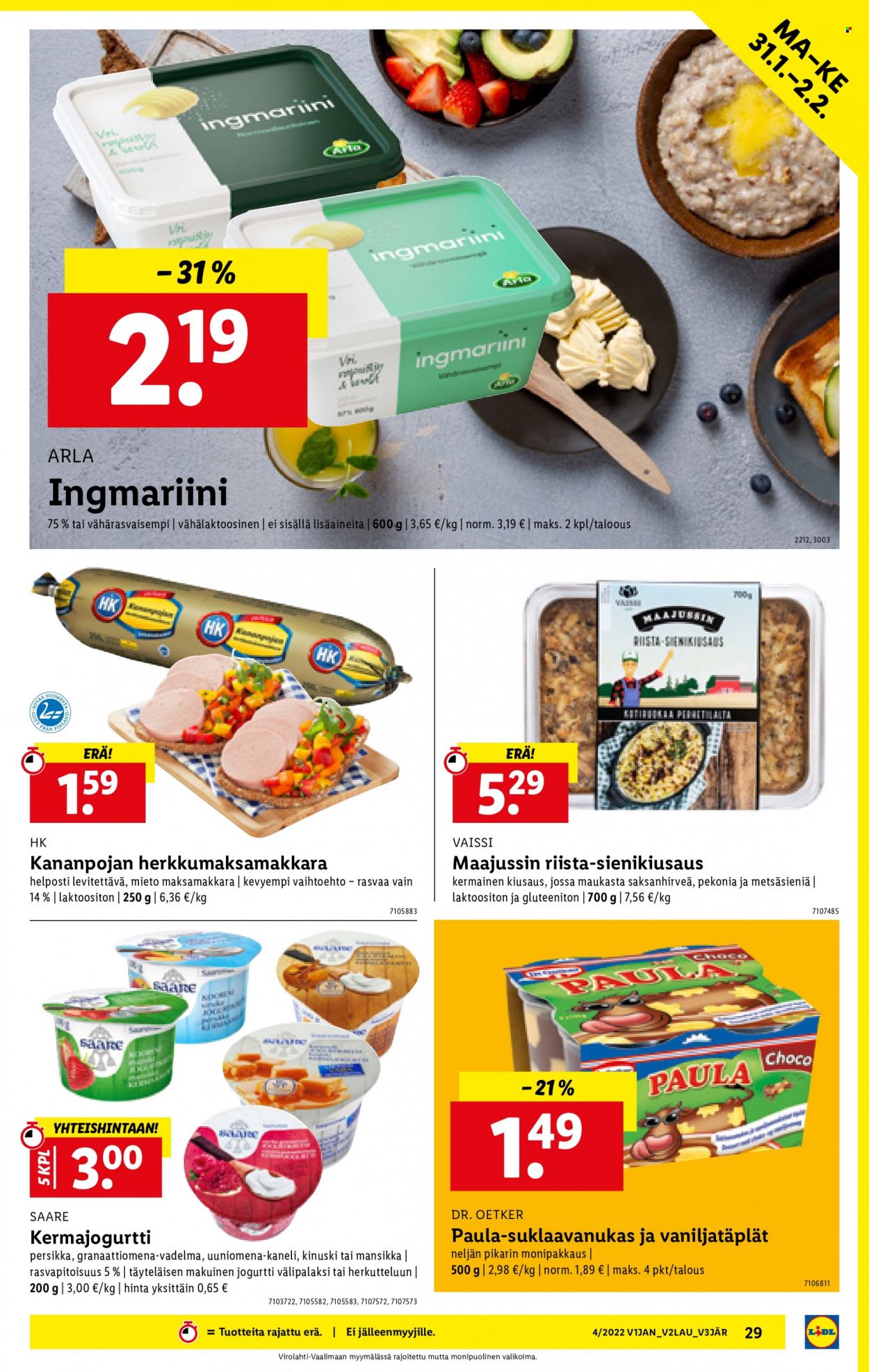 Lidl tarjoukset - 27.01.2022 - 02.02.2022. Sivu 29