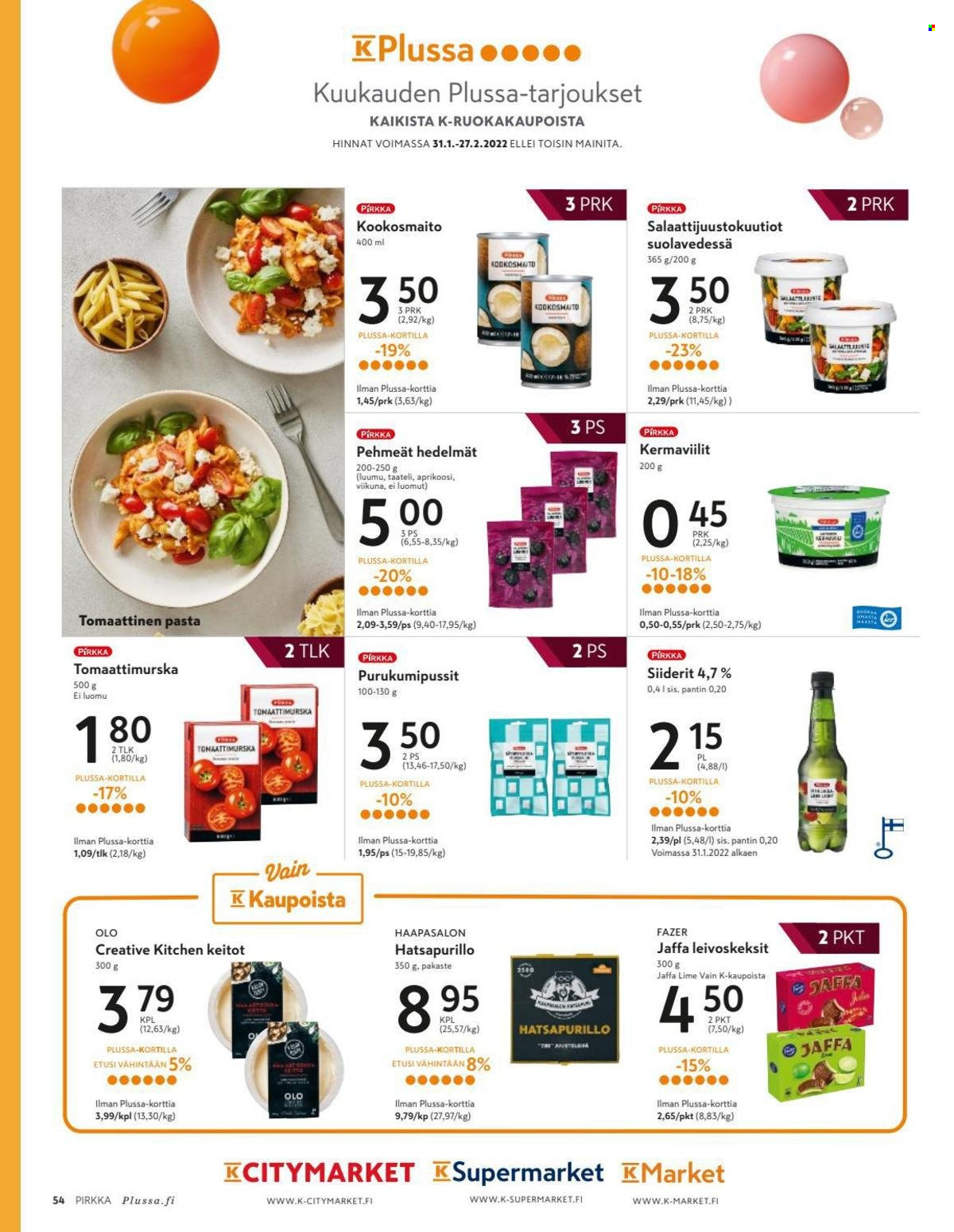 K-market tarjoukset - 26.01.2022 - 01.03.2022. Sivu 54
