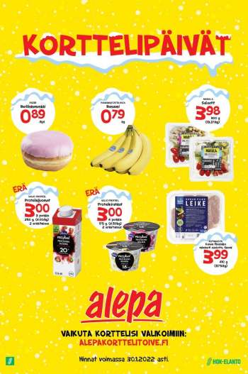 Alepa tarjoukset  - 25.01.2022 - 30.01.2022.