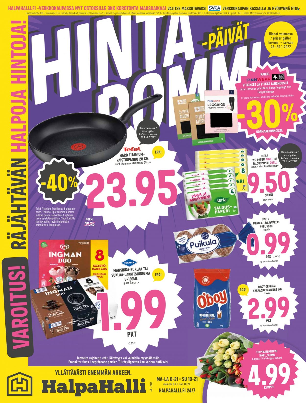 HalpaHalli tarjoukset - 26.01.2022 - 30.01.2022. Sivu 1