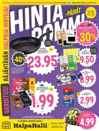 HalpaHalli tarjoukset  - 26.01.2022 - 30.01.2022.