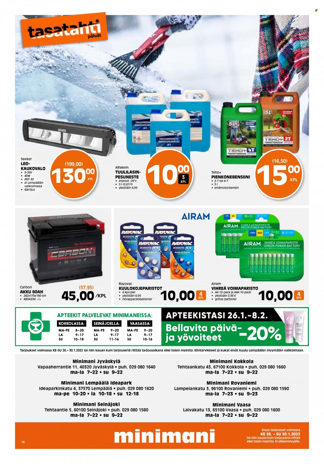 Minimani tarjoukset - 26.01.2022 - 30.01.2022. Sivu 16