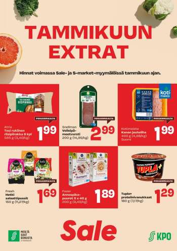 Sale tarjoukset  - 04.01.2022 - 31.01.2022.