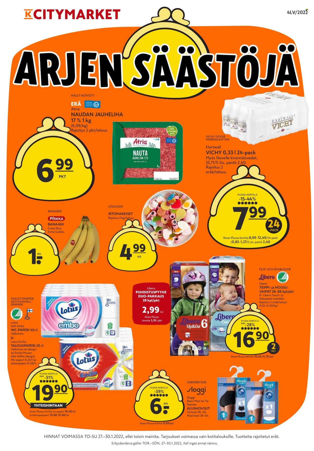 K-citymarket tarjoukset - 27.01.2022 - 30.01.2022. Sivu 1