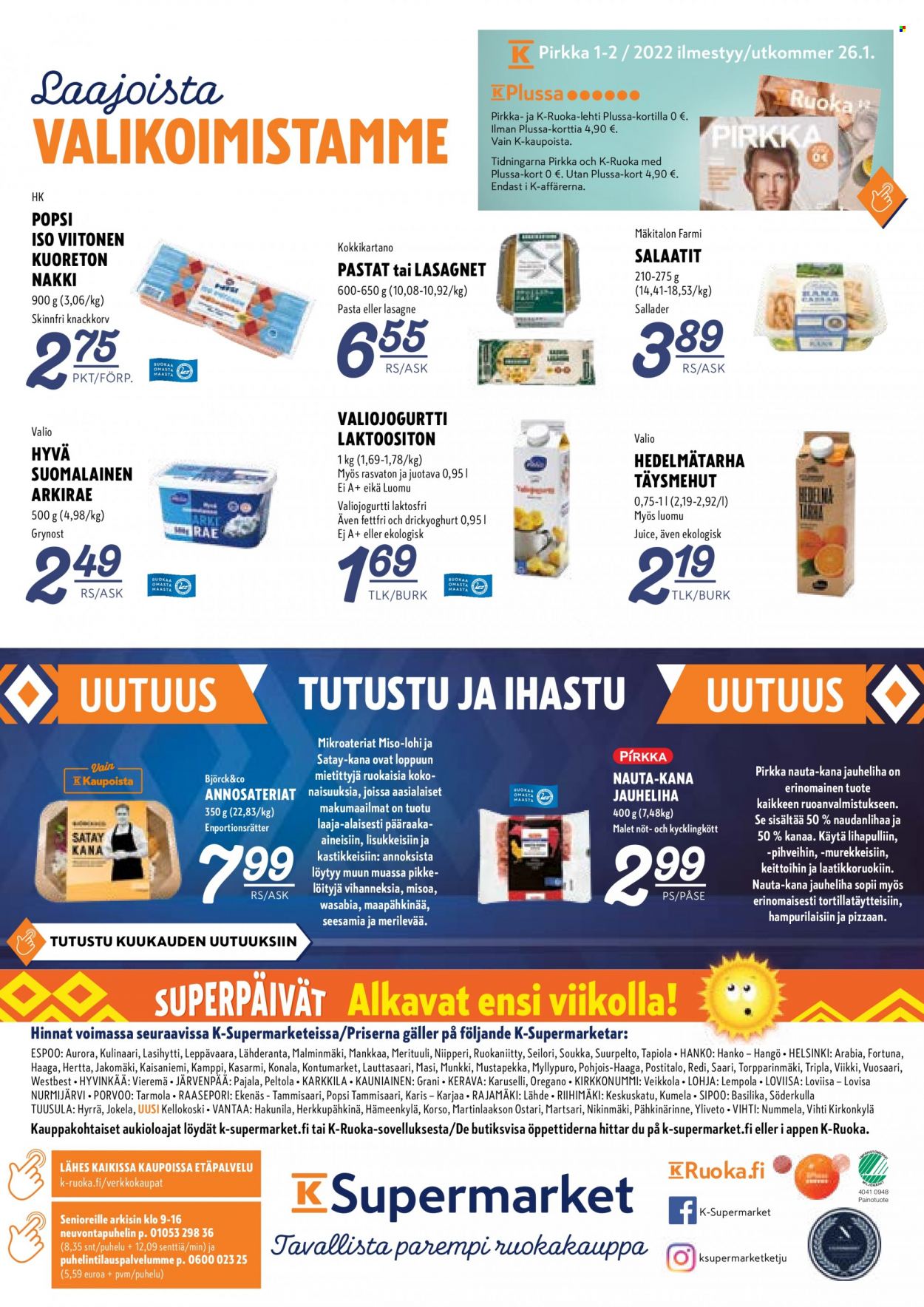 K-Supermarket tarjoukset - 27.01.2022 - 30.01.2022. Sivu 8