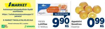 S-market tarjoukset  - 27.01.2022 - 30.01.2022.
