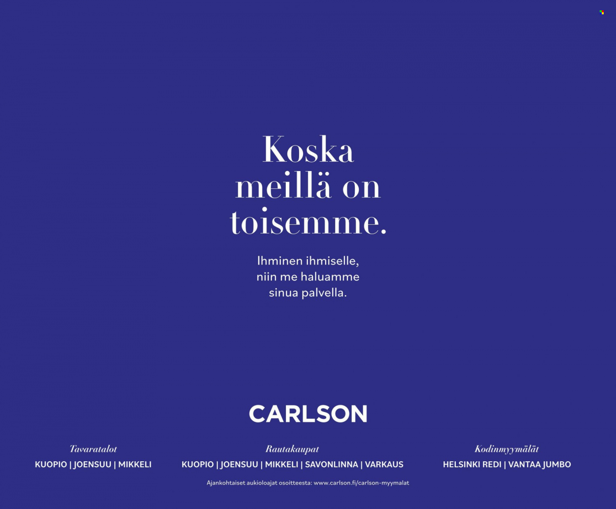 Carlson tarjoukset - 28.01.2022 - 28.02.2022. Sivu 6