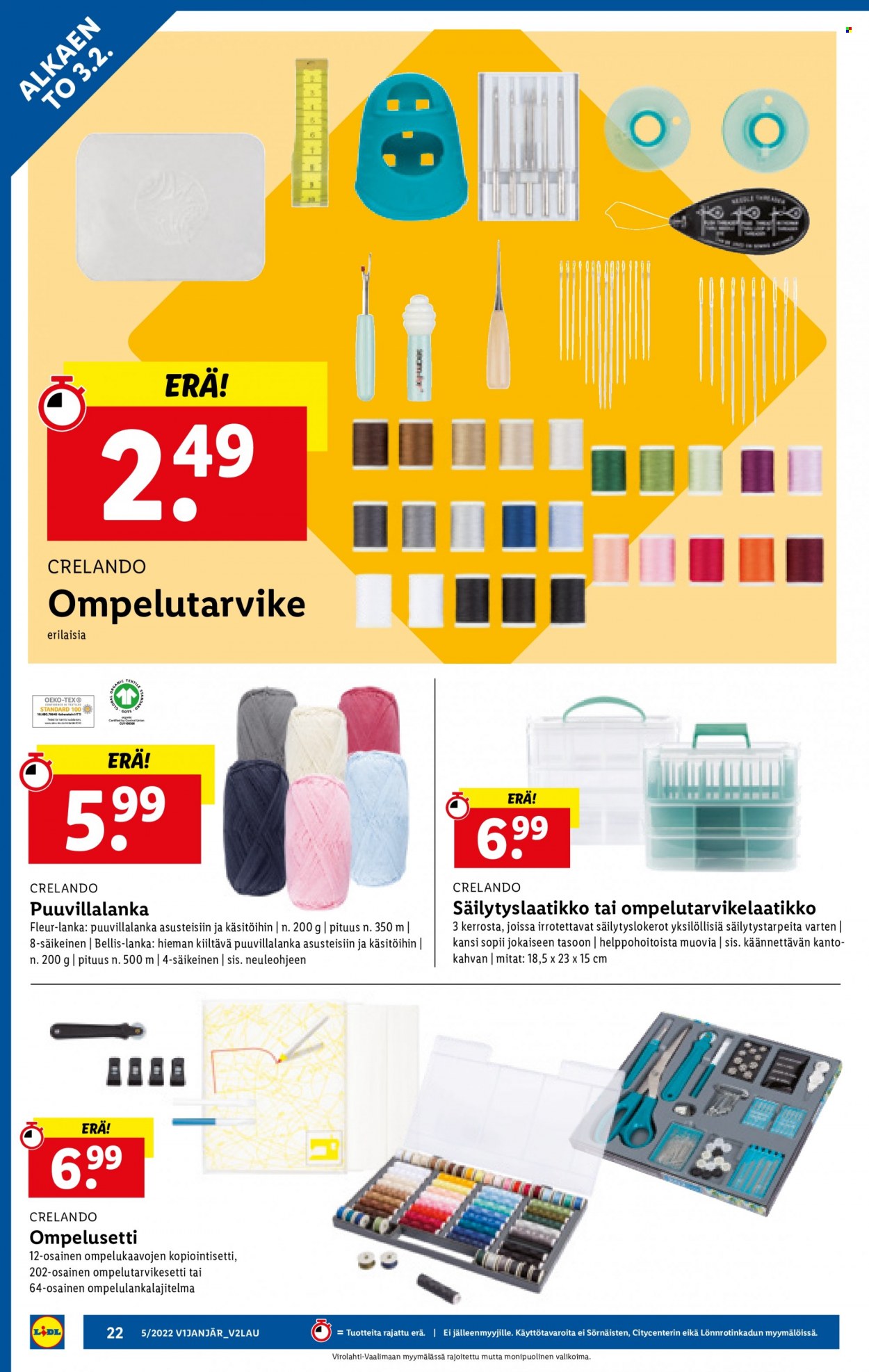 Lidl tarjoukset - 03.02.2022 - 09.02.2022. Sivu 22