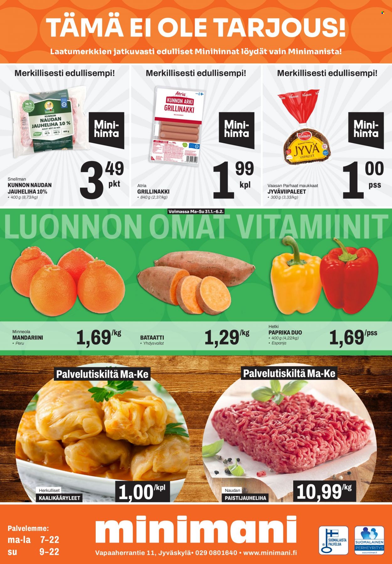 Minimani tarjoukset - 31.01.2022 - 06.02.2022. Sivu 1