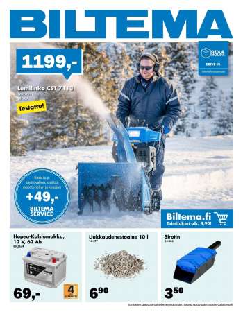 Biltema tarjoukset  - 31.01.2022 - 06.02.2022.