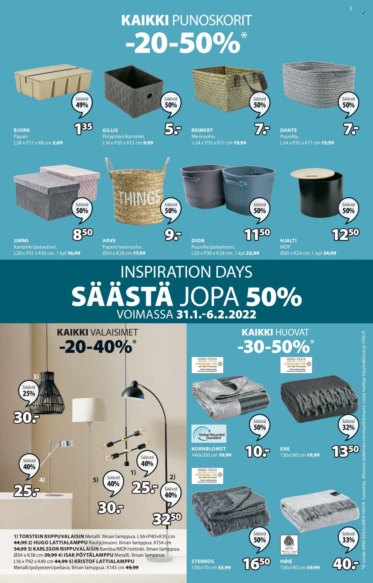 JYSK tarjoukset - 31.01.2022 - 06.02.2022. Sivu 4