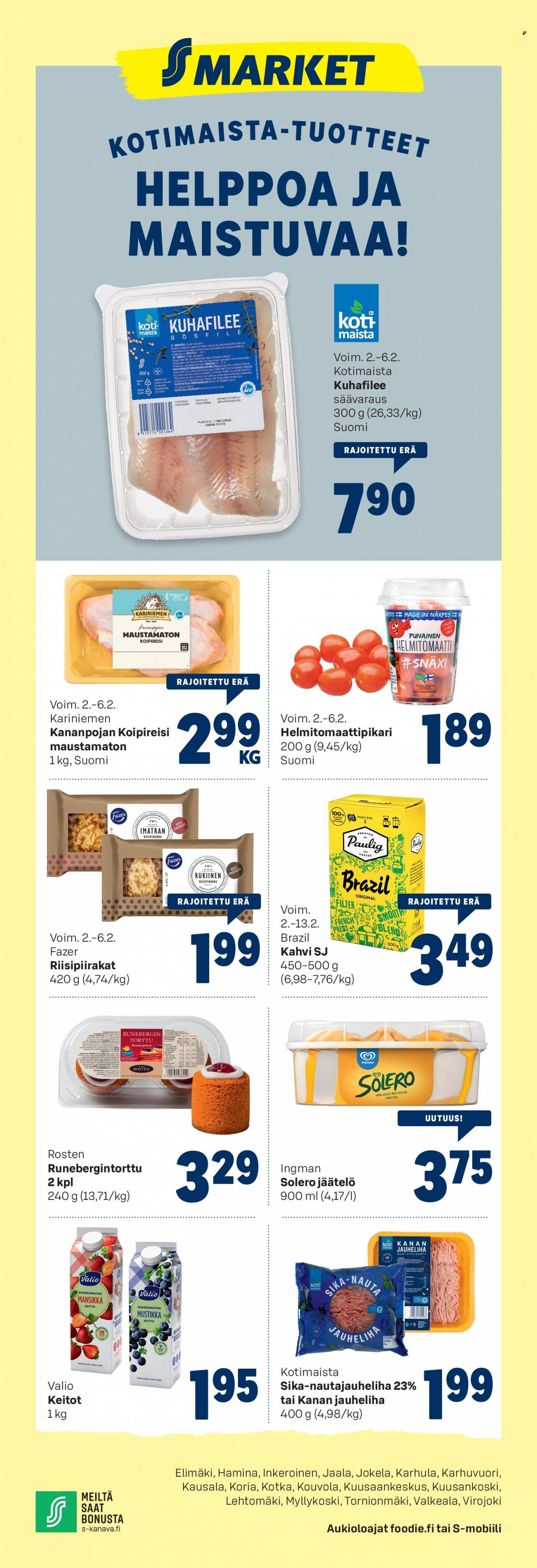 S-market tarjoukset - 02.02.2022 - 06.02.2022. Sivu 1