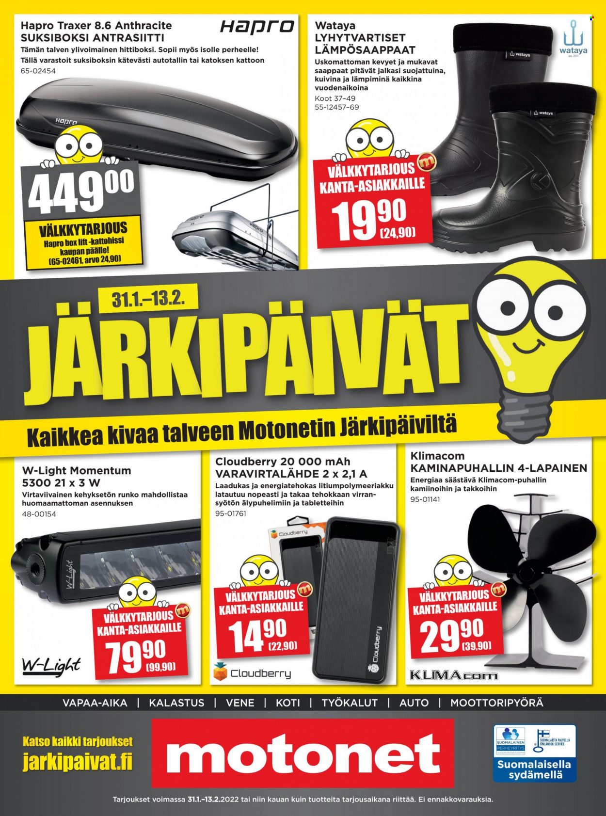 Motonet tarjoukset - 31.01.2022 - 13.02.2022. Sivu 1