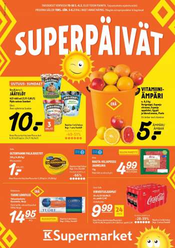 K-Supermarket tarjoukset  - 03.02.2022 - 06.02.2022.