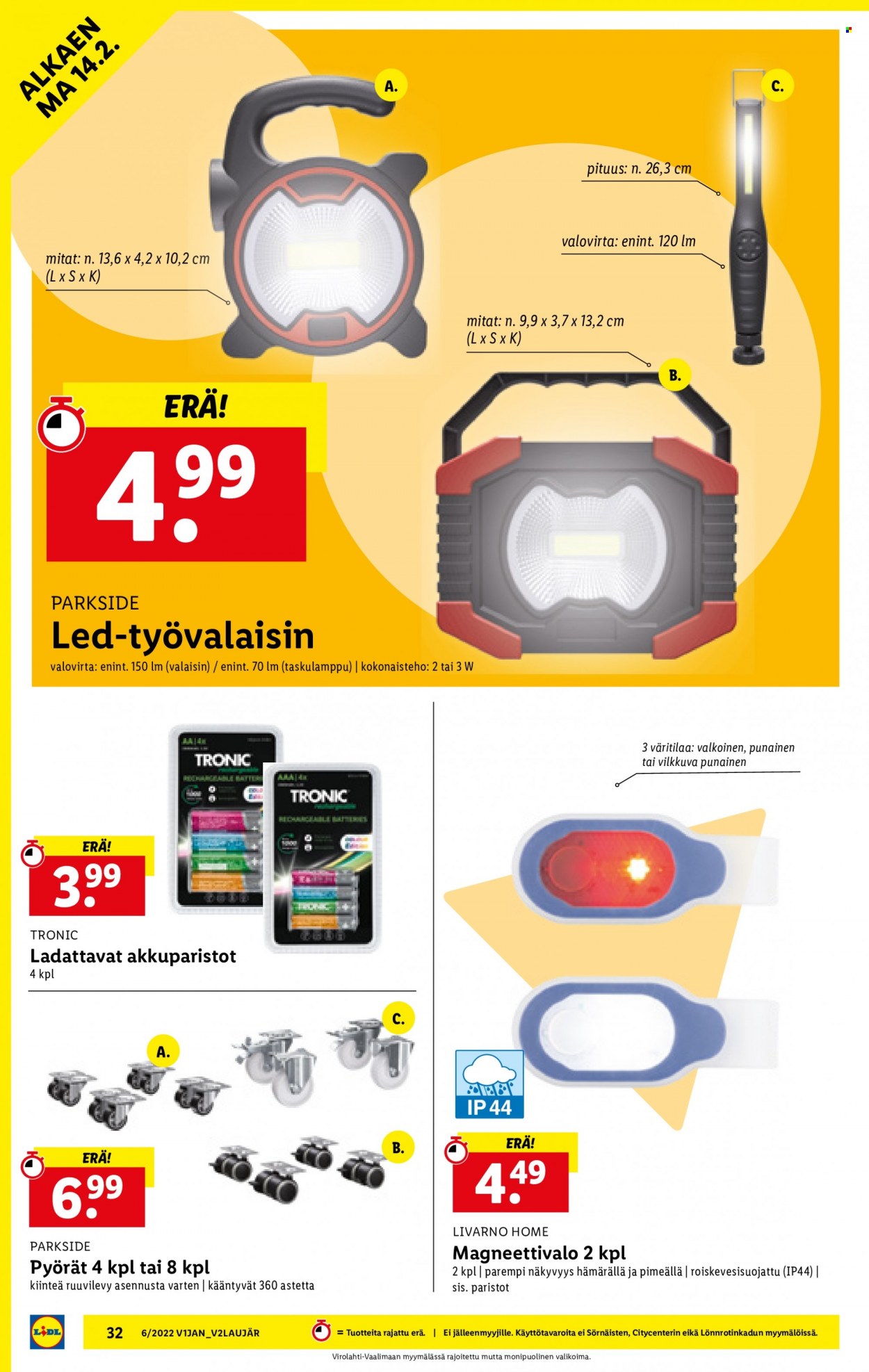 Lidl tarjoukset - 10.02.2022 - 16.02.2022. Sivu 32