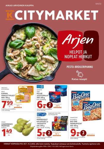 K-citymarket tarjoukset  - 07.02.2022 - 09.02.2022.