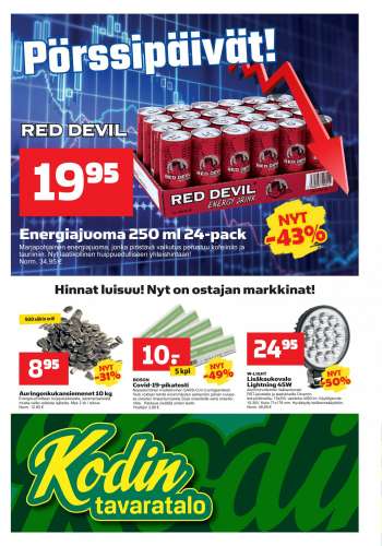 Kodintavaratalo tarjoukset  - 07.02.2022 - 16.02.2022.