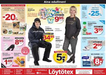 Löytötex tarjoukset  - 09.02.2022 - 15.02.2022.