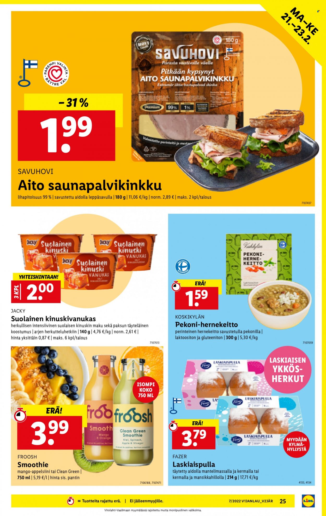 Lidl tarjoukset - 17.02.2022 - 23.02.2022. Sivu 25