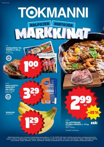 Tokmanni tarjoukset  - 14.02.2022 - 16.02.2022.